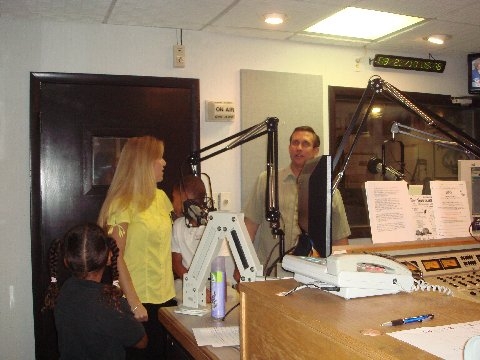 In the studio with the morning crew Radio Interview Jaylens Challenge