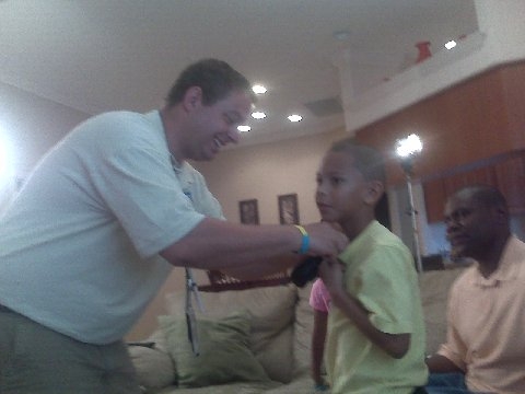 Preparing Jaylen for filming  TV Interview Jaylens Challenge